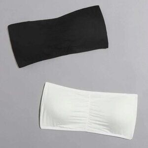 2-pack Ruched Bandeau Bra Set XS